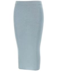 Kangra - Ribbed-Knit Lurex-Blend Skirt - Lyst