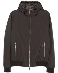 Moorer - Hooded Bomber Jacket - Lyst