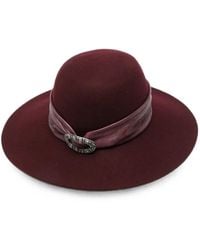 Ermanno Scervino - Buckle-Detail Wide-Brim Hat - Lyst