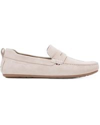 Tommy Hilfiger - Suede Penny Loafers - Lyst