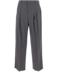 Emporio Armani - Pleated-Design Trousers - Lyst