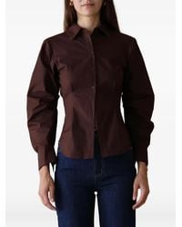 Hevron - Drexel Pleated-Sleeve Shirt - Lyst