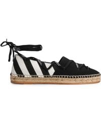 Off-White c/o Virgil Abloh - Diagonal Stripe Tie Espadrilles - Lyst