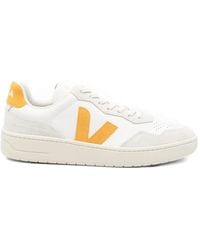 Veja - V-90 Logo-Detail Sneakers - Lyst