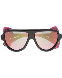 Moncler - Detachable Eye Shield Sunglasses - Lyst