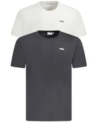 Fila - Logo-Print Cotton T-Shirt (Set Of Two) - Lyst