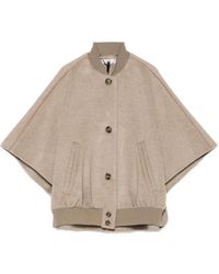 Max Mara - Cape Wool Coat - Lyst