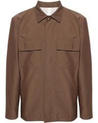 Lardini - Hemdjacke Mit Klassischem Kragen - Lyst