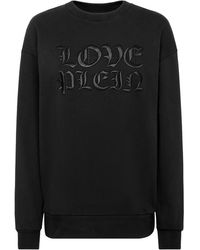 Philipp Plein - Logo-Patch Cotton Sweatshirt - Lyst