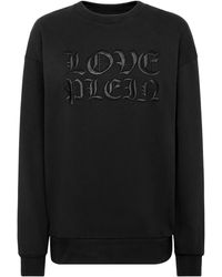 Philipp Plein - Logo-Patch Cotton Sweatshirt - Lyst