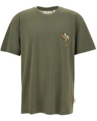 Bob - Embroidered-Pocket Crew-Neck T-Shirt - Lyst
