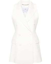 Ermanno Scervino - Double-breasted Crepe Gilet - Lyst