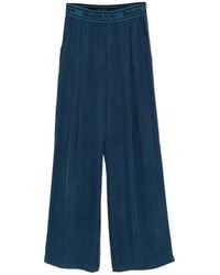 Patrizia Pepe - Elastic-Waistband Fluid Palazzo Pants - Lyst