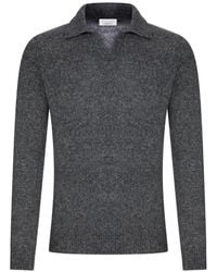 Roberto Collina - Polo-Collar Knitted Sweater - Lyst