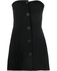 The Attico - Asymmetric Buttoned Minidress - Lyst