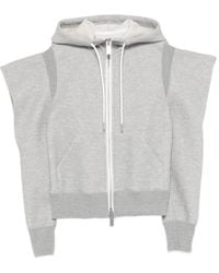 Sacai - Zip-Fastening Hoodie - Lyst