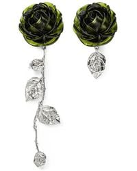 Magda Butrym - Asymmetric Rose-Pendant Earrings - Lyst