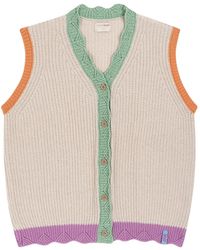 Favorite People - Cardigan Color-Block Fairground À Ourlets Festonnés - Lyst