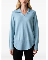 Silvian Heach - Curved-Hem Polo-Collar Sweater - Lyst