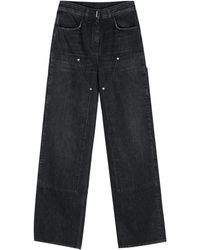 Givenchy - Mid-rise Wide-leg Jeans - Lyst