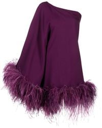 ‎Taller Marmo - Feather-trimmed One-shoulder Top - Lyst