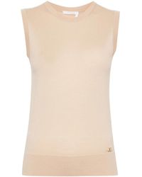 Chloé - Sleeveless Wool Jumper - Lyst