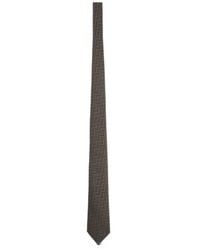 Giorgio Armani - Chevron-Patterned Silk-Blend Tie - Lyst