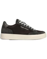 Crime London - Eclipse Cracked-Effect Leather Sneakers - Lyst
