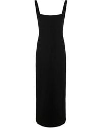 Helmut Lang - Vestido largo con escote en forma de corazón - Lyst
