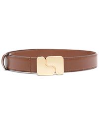 Soeur - Logo-buckle Leather Belt - Lyst