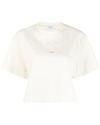 Off-White c/o Virgil Abloh - Arrows-motif Embellished Cropped T-shirt - Lyst