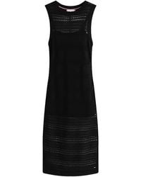 Tommy Hilfiger - Robe Mi-Longue En Crochet À Design Sans Manches - Lyst