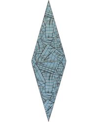 ZEGNA - Striped Diamond-Shaped Scarf - Lyst