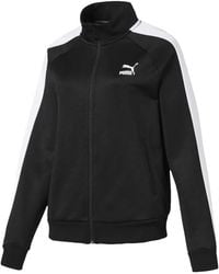 PUMA - T7 Side-Stripe Zip-Up Sweatshirt - Lyst