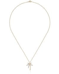 Yvonne Léon - 18Kt And Diamond Palm Tree Necklace - Lyst