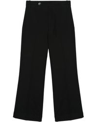 Plan C - High-Waisted Flared Trousers - Lyst