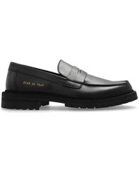 Common Projects - Round Toe Leather Loafers - Lyst