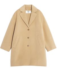 Maison Kitsuné - Button Wool Coat - Lyst