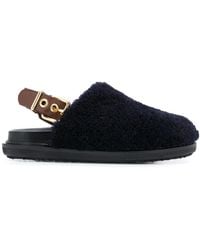 Marni 'Fussbett' Mules - Blau