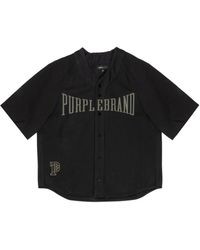 Purple Brand - Chemise En Coton À Logo Imprimé - Lyst