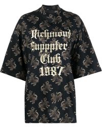 John Richmond - T-shirt con ricamo - Lyst