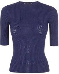 Twinset - Geribbelde Top - Lyst