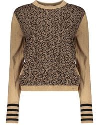 Herno - Crew Neck Sweater With Puff Sleeves - Lyst