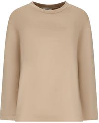 Max Mara - Sweater Met Logo-Reliëf En Lange Mouwen - Lyst