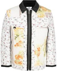 Marine Serre - Floral-Patchwork Quilted Jacket - Lyst