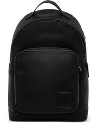 ARMANI EXCHANGE - Logo-Patch Pebbled Backpack - Lyst
