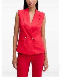 Morgan - Double-Breasted Sleeveless Top - Lyst