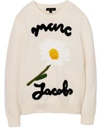 Marc Jacobs - Daisy-Jacquard Crew Neck Sweater - Lyst