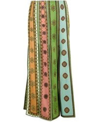 ALÉMAIS - Side-Slit Skirt - Lyst