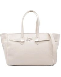 Secret Pon-pon - Logo-plaque Shoulder Bag - Lyst